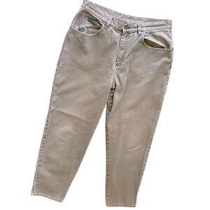 Lauren by Ralph Lauren Women’s Khaki Denim Jeans, Size 16